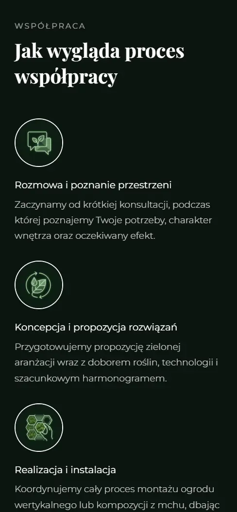 Ogrody wertykalne na telefonie - widok 5